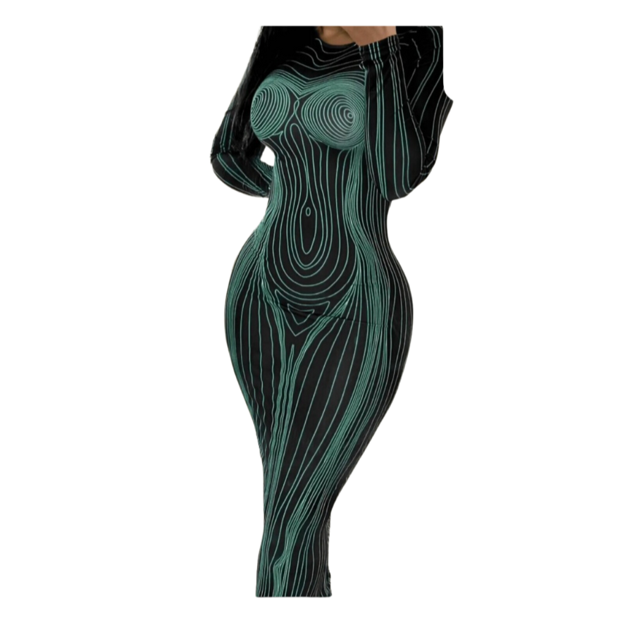 "Shego" Long Sleeve Dress