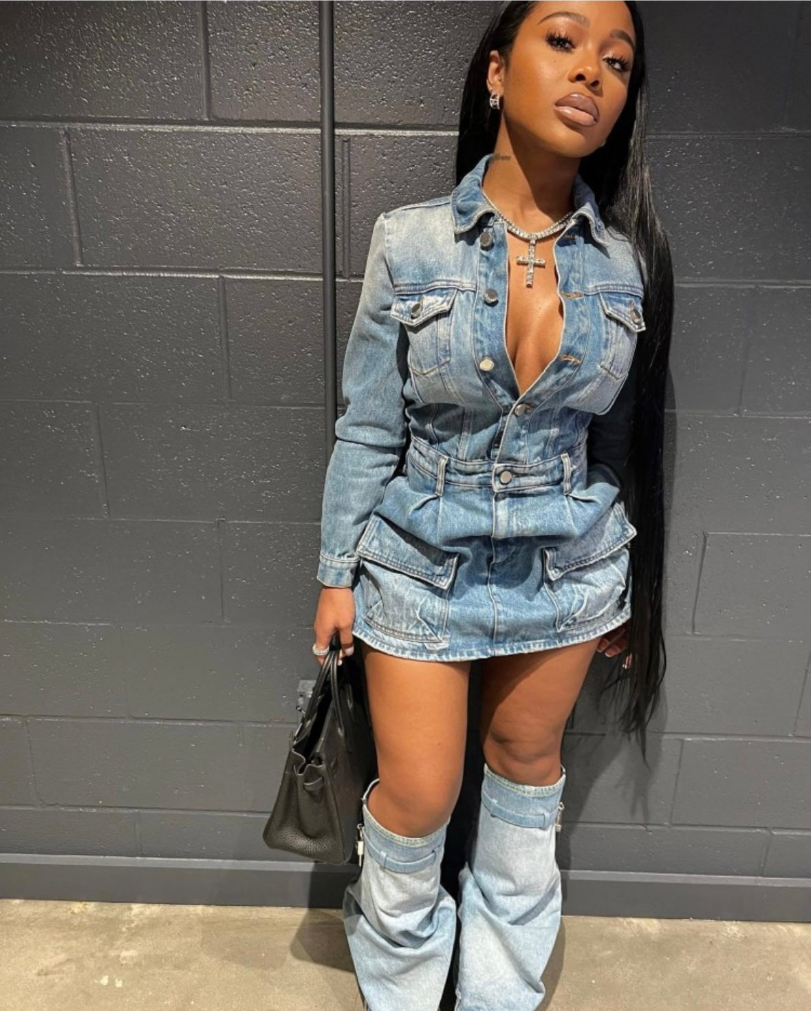 “Denim Doll” Dress Set
