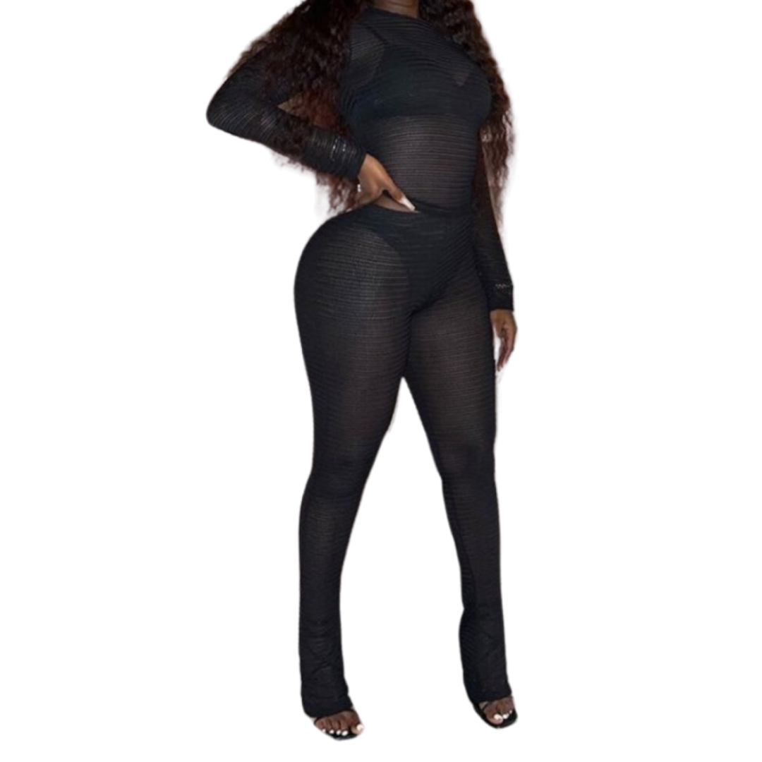 ‘Ottaz’ Sheer Two Piece Set